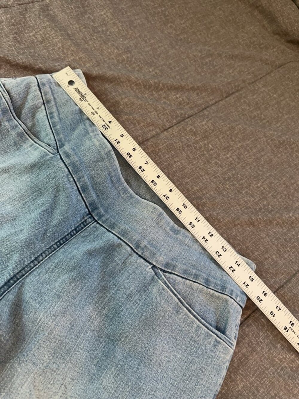 Boho Embroidered Westbound Womens Jeans Petite 12 Pull On Stretch Floral Casual - Picture 4 of 8